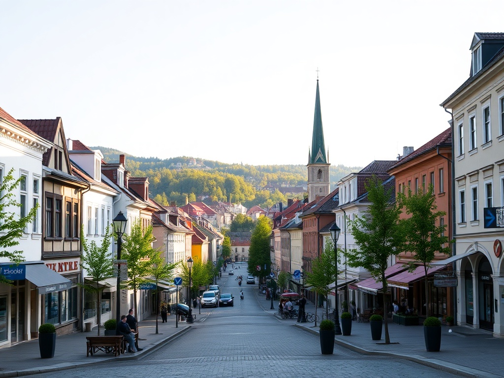 Mapa Kłodzka z zaznaczonymi punktami infrastruktury i usług, analiza infrastruktury Kłodzka